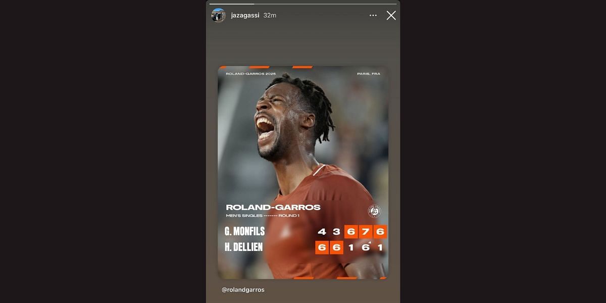 Via Jaz Agassi's Instagram stories